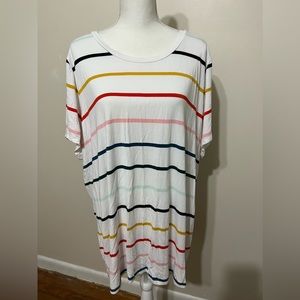 Torrid Super Soft plus-size striped tee